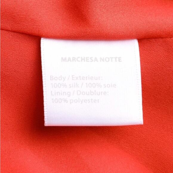 Marchesa Notte Luxury Silk Pageant Cocktail Evening Prom Dress Size 4 NWT $990 - Picture 12 of 12